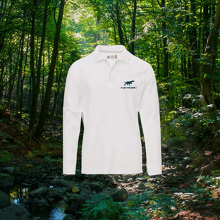 POLO BLANC MANCHES LONGUES